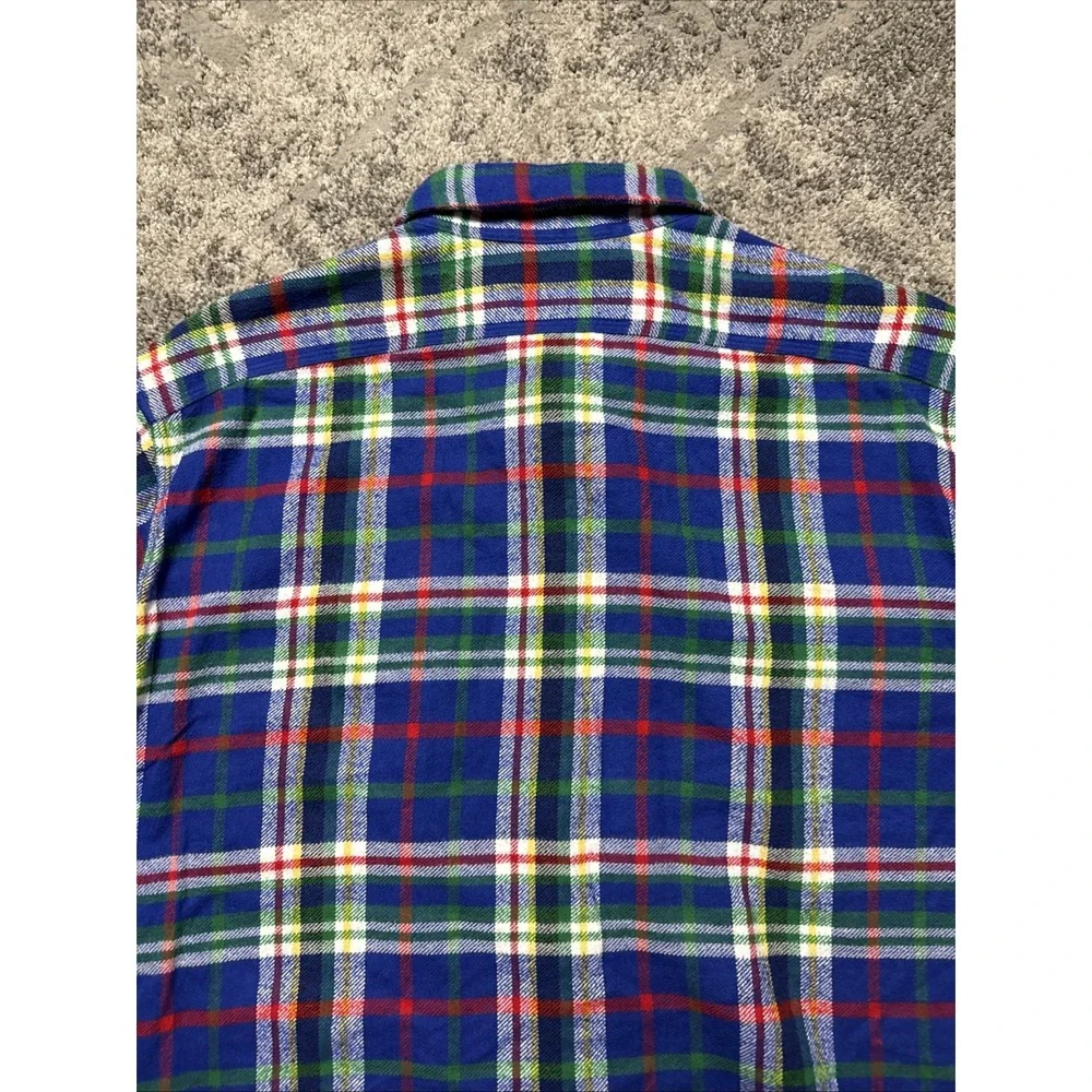 Polo Ralph Lauren Men's XL Classic‎ Fit Flannel Shirt Blue Plaid L/S Holiday